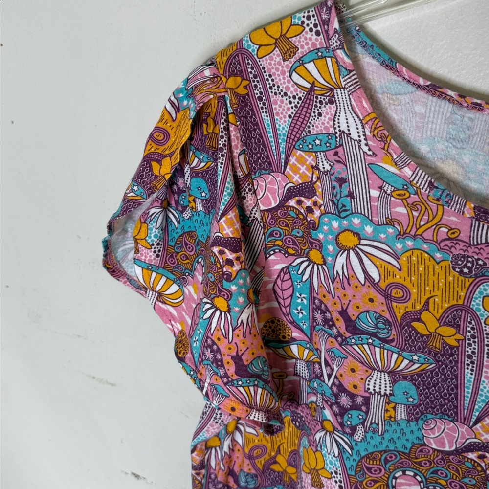 Blue Platypus Colorful Graphic Women's Top Size 1X - Picture 4 of 6